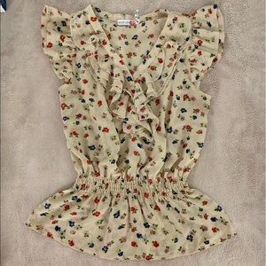 Floral Peplum Blouse